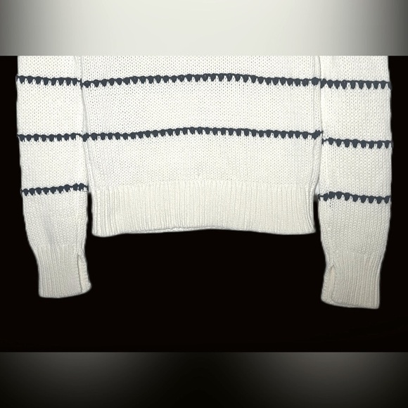 NWT Madewell Textured Cotton Crewneck Sweater in
Stripe, Sizes XXS, XS, & XL - Picture 11 of 16